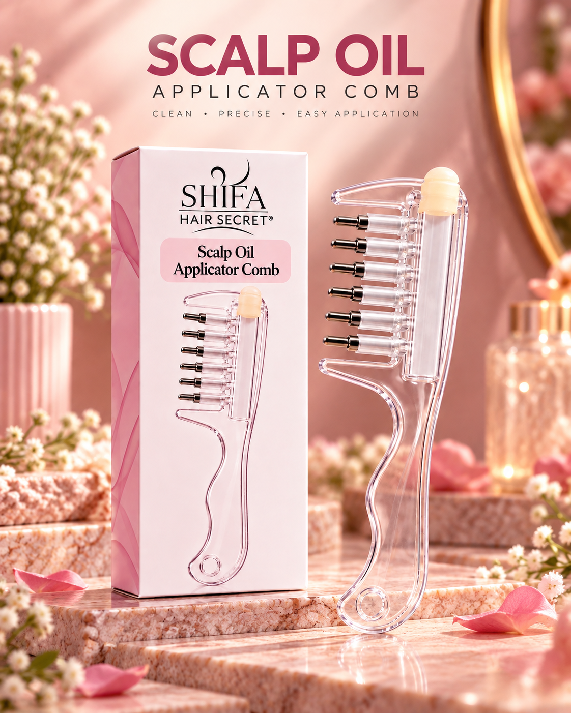 Scalp Oil Applicator Comb