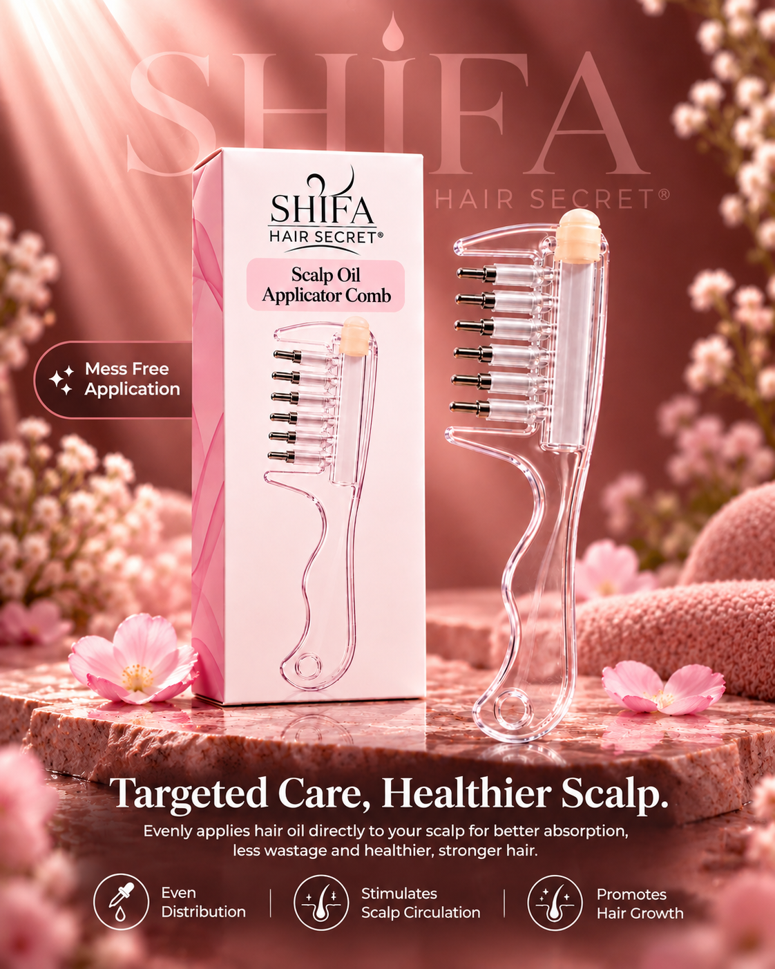 Scalp Oil Applicator Comb