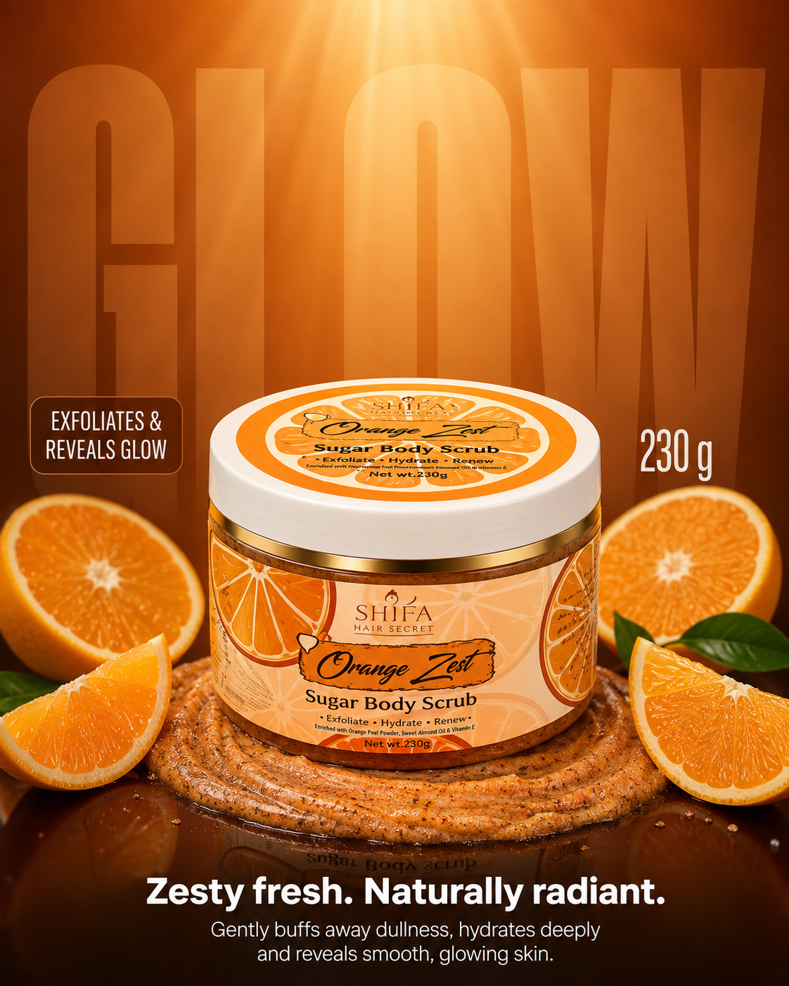 Orange Zest Sugar Body Scrub