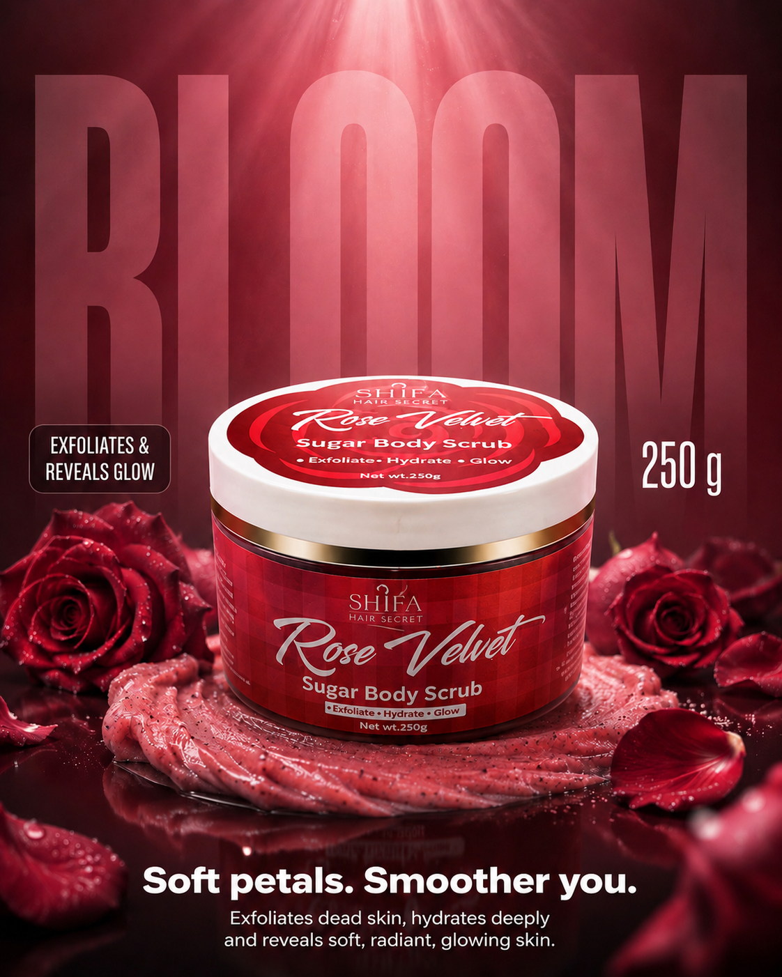 Rose Velvet Sugar Body Scrub